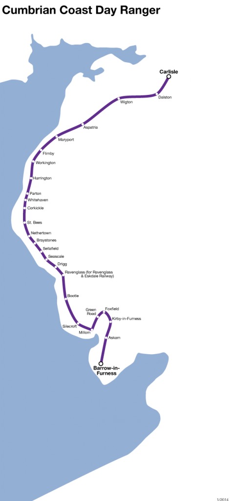 Cumbrian Coast Day Ranger Rail Pass