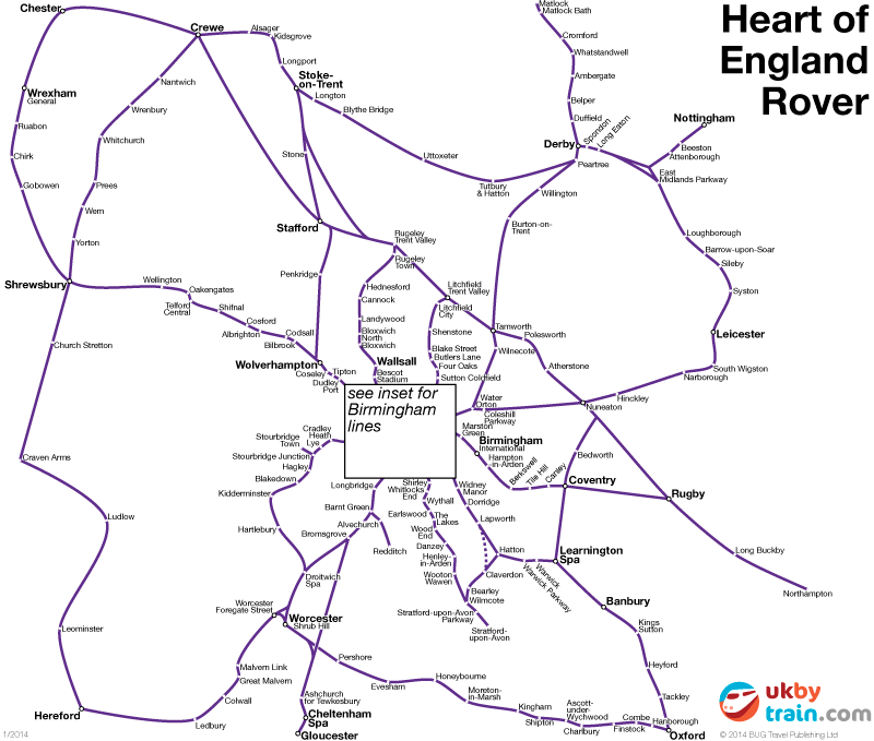 Heart Of England Map