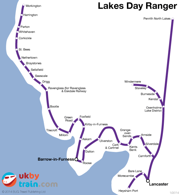 Lakes Day Ranger bus and rail pass