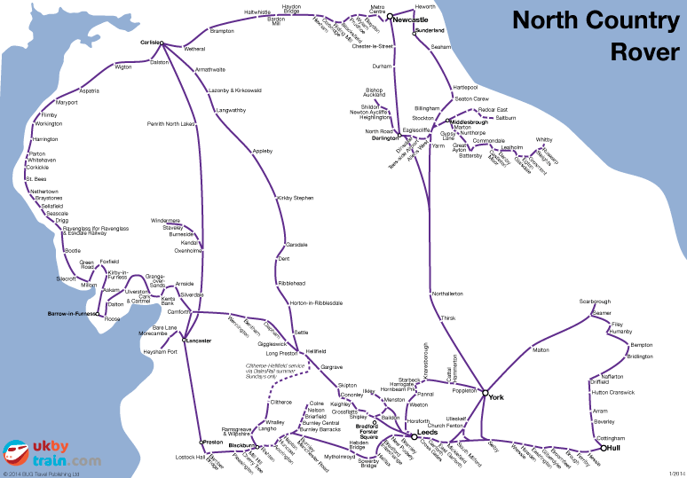 North Country Rover rail pass