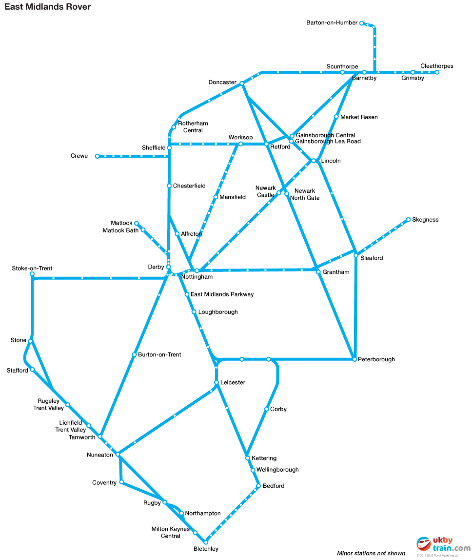 East Midlands Rover rail pass